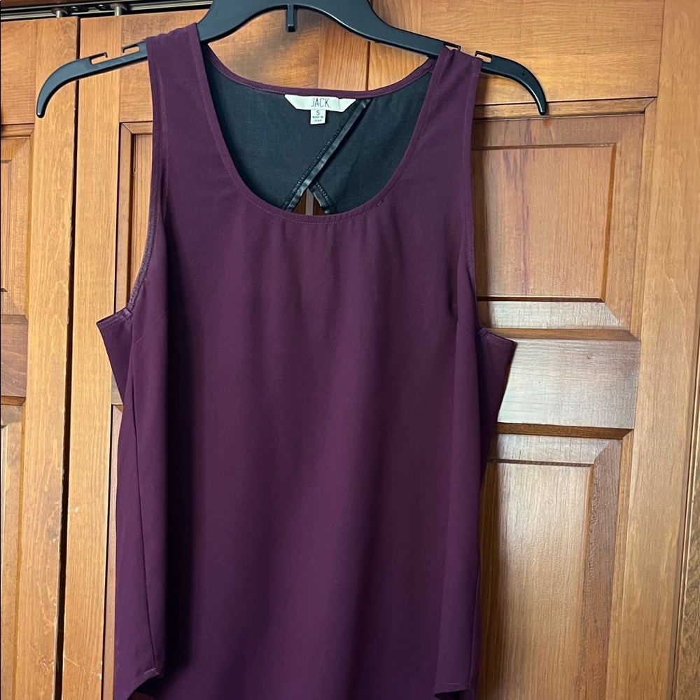 Jack by BB Dakota Deep Plum Sleeveless Scoop Neck Camisole